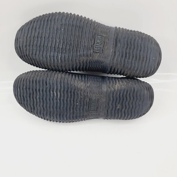 Muck Boots Women's Black Edgewater Camp Rubber Slip-On Moccasins Size 9 - Picture 5 of 7